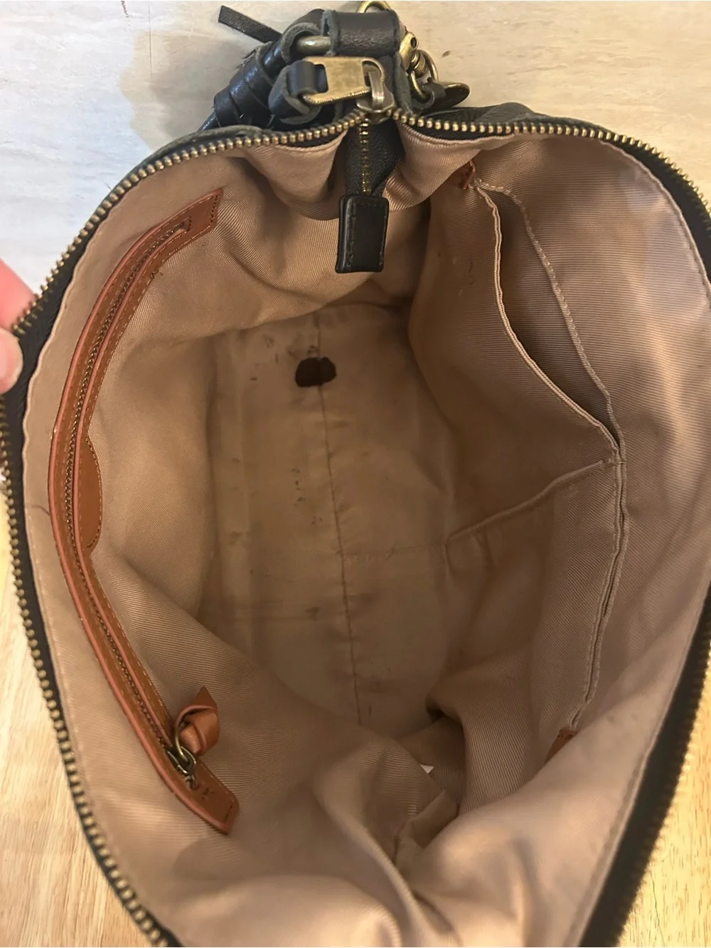 The Sak Collective Keira Leather Hobo Bag.